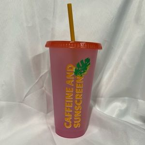 Starbucks Hawaii 24oz Reusable Cold Cup - Caffeine and Sunscreen